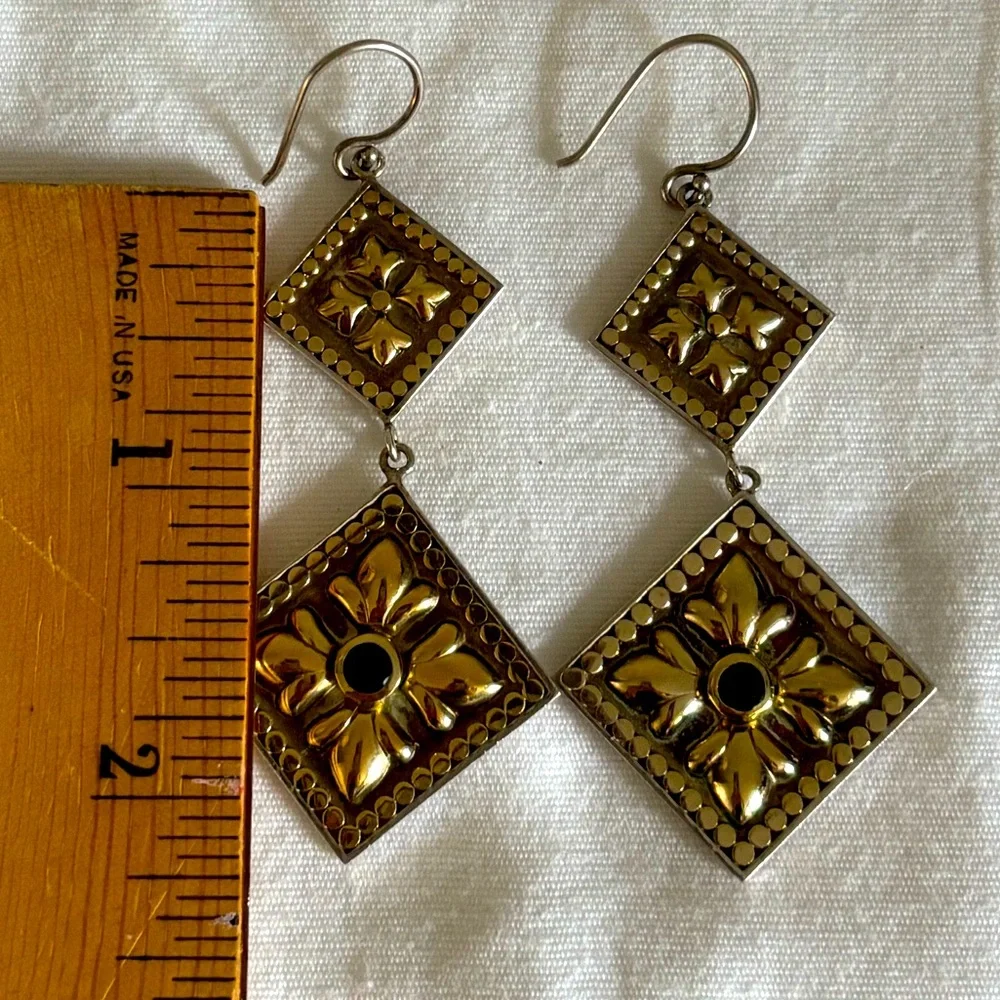 Anna Beck Fleur de Lis Sterling Silver Earrings